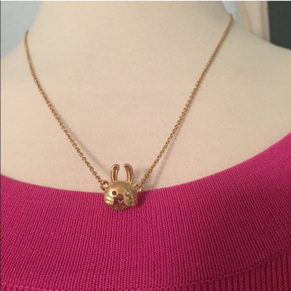 NWOT KATE SPADE Gold Pave Magic Rabbit Necklace - Picture 3 of 7
